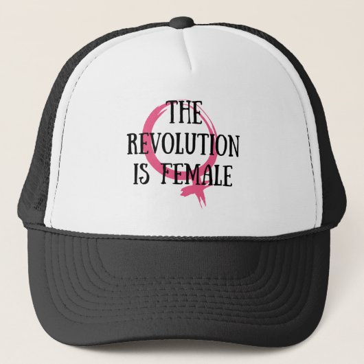 De revolutie is Vrouw Trucker Pet (Voorkant)