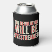 De revolutie zal overleven blikjeskoeler (Blikje Achterkant)