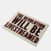 De revolutie zal overleven deurmat (Schuin)
