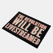 De revolutie zal overleven deurmat (Schuin)