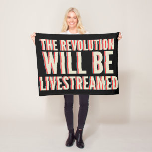 De revolutie zal overleven fleece deken