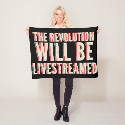 De revolutie zal overleven fleece deken (In situ)