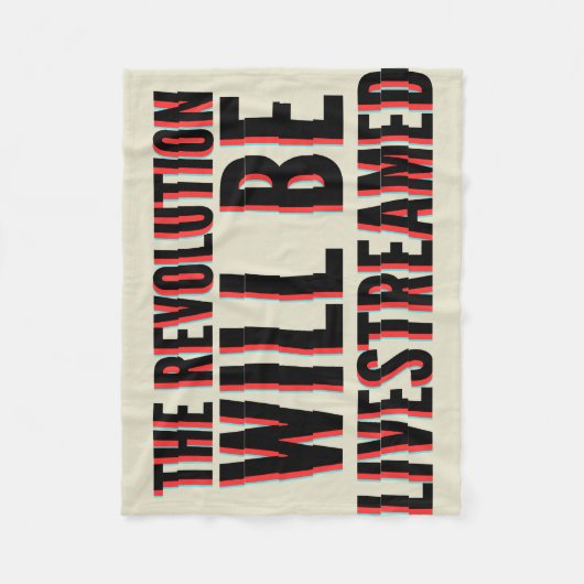 De revolutie zal overleven fleece deken (Voorkant)