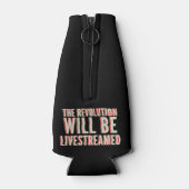 De revolutie zal overleven flesjeskoeler (Achterkant)