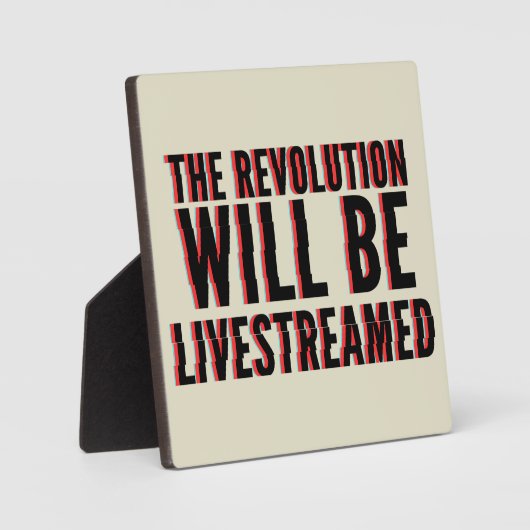 De revolutie zal overleven fotoplaat (Voorkant)