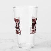 De revolutie zal overleven glas (Rechts)