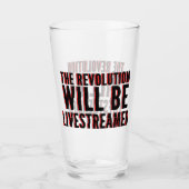 De revolutie zal overleven glas (Voorkant)