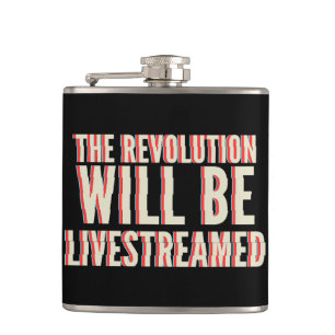 De revolutie zal overleven heupfles