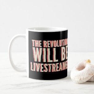 De revolutie zal overleven koffiemok