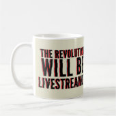 De revolutie zal overleven koffiemok (Links)