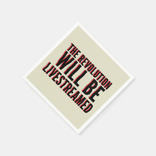 De revolutie zal overleven servet