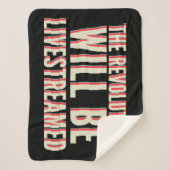 De revolutie zal overleven sherpa deken (Voorkant)