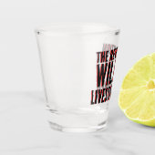 De revolutie zal overleven shot glas (Links)