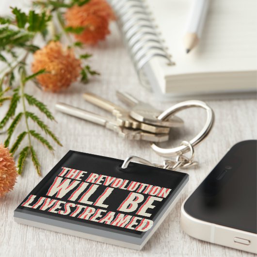De revolutie zal overleven sleutelhanger (Voorkant Rechts)