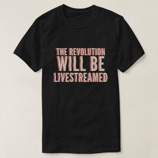 De revolutie zal overleven t-shirt (Design voorkant)