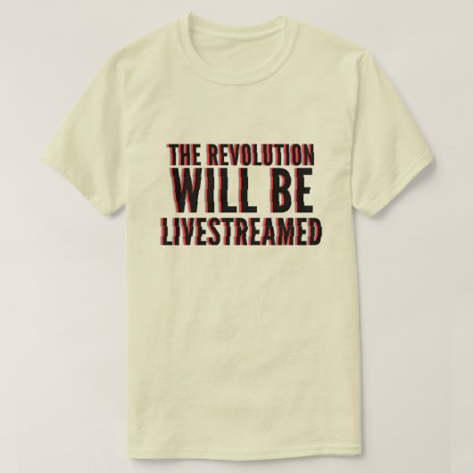 De revolutie zal overleven t-shirt (Design voorkant)