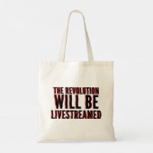 De revolutie zal overleven tote bag (Achterkant)