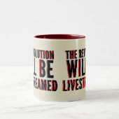 De revolutie zal overleven tweekleurige koffiemok (Center)