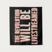 De revolutie zal overleven wandkleed (Voorkant)