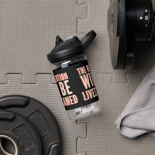 De revolutie zal overleven waterfles (Gym)