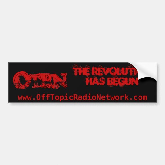 De REVOLUTIEbumpersticker Bumpersticker (Voorkant)