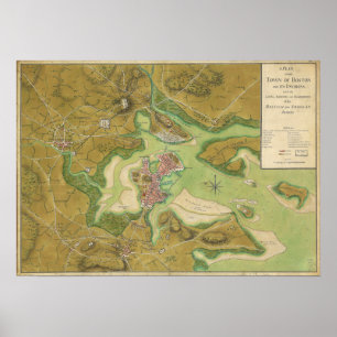 De revolutionaire Kaart van de Oorlog van Haven Poster