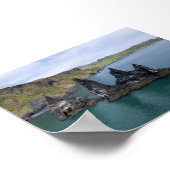 De Reynisdrangar-rotsformaties in IJsland Poster (Hoek)