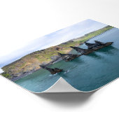 De Reynisdrangar-rotsformaties in IJsland Poster (Hoek)