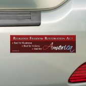 De RFRA is slecht voor Amerika Bumpersticker (Op auto)