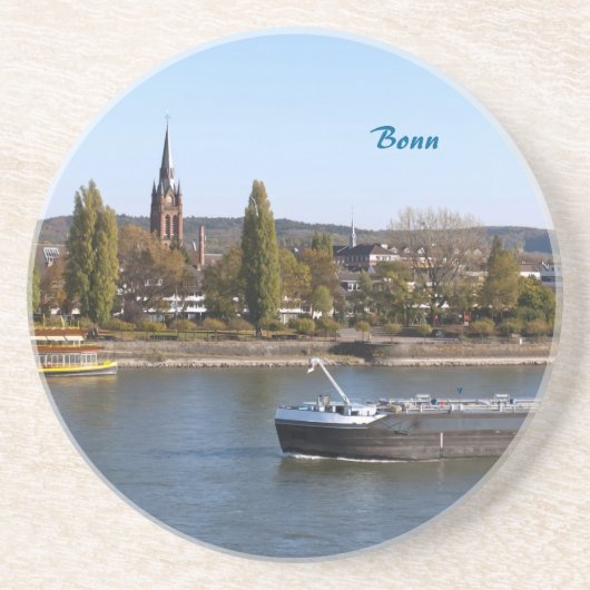 De Rhein Zandsteen Onderzetter (Voorkant)