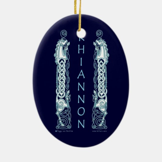 De Rhiannon Horse Celtic Ornament (Achterkant)