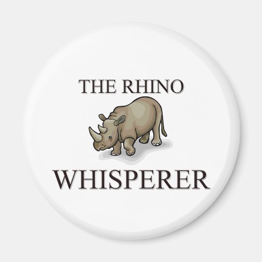 De Rhino Whisperer Magneet (Voorkant)