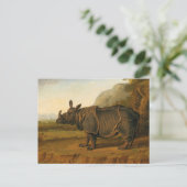 De Rhinoceros Clara van Jean-Baptiste Oudry Briefkaart (Staand voorkant)