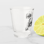 De Rhinoceros Shot Glas (Links)
