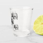 De Rhinoceros Shot Glas (Rechts)