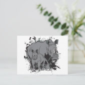De Rhinos Briefkaart (Staand voorkant)