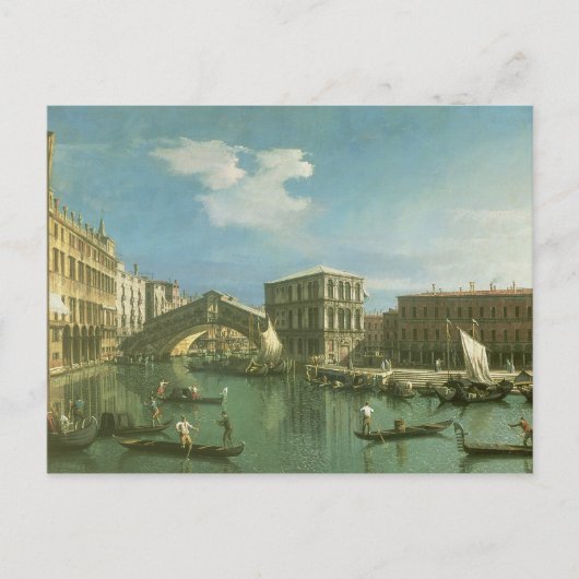 De Rialto-brug, Venetië Briefkaart (Voorkant)