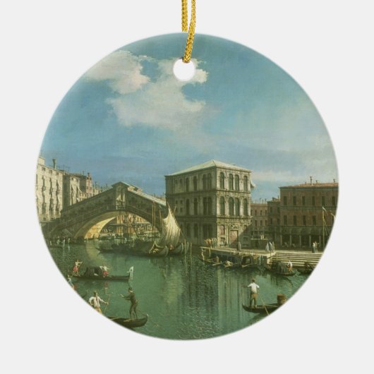 De Rialto-brug, Venetië Keramisch Ornament (Voorkant)