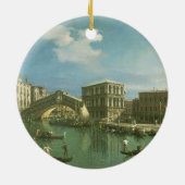 De Rialto-brug, Venetië Keramisch Ornament (Achterkant)