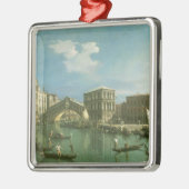 De Rialto-brug, Venetië Metalen Ornament (Links)