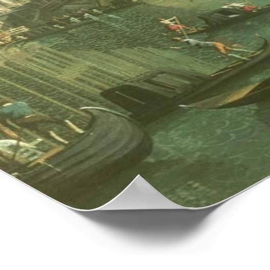 De Rialto-brug, Venetië Poster (Hoek)