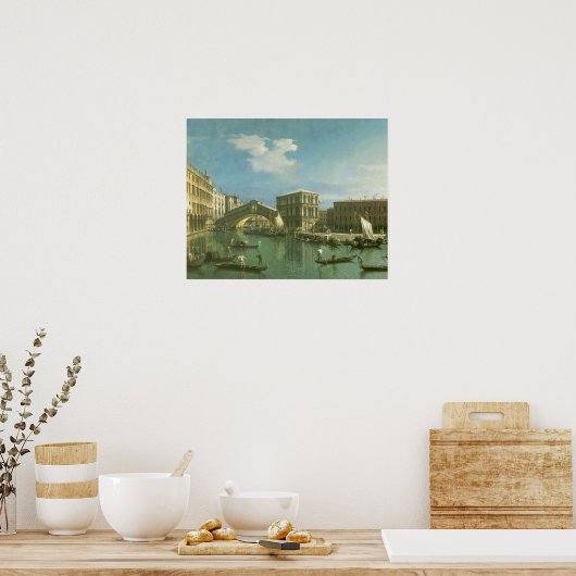 De Rialto-brug, Venetië Poster (Keuken)