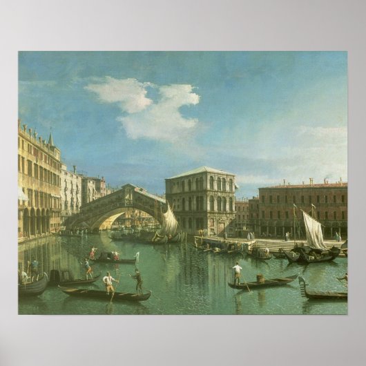 De Rialto-brug, Venetië Poster (Voorkant)