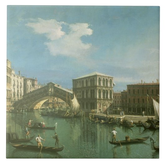 De Rialto-brug, Venetië Tegeltje (Voorkant)