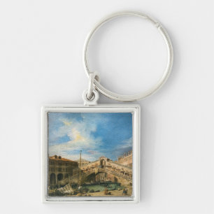 De Rialtobrug vanuit het zuiden door Canaletto Sleutelhanger
