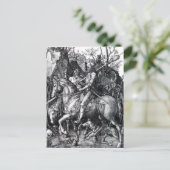 De ridder, Dood en de Duivel door Albrecht Durer Briefkaart (Staand voorkant)