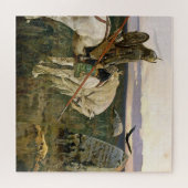 “De Ridder op de Driesprong” door Victor Vasnetsov Legpuzzel (Horizontaal)
