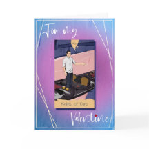 De ridder van kopjes Tarot Valentijnse Kaart