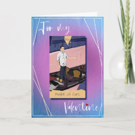 De ridder van kopjes Tarot Valentijnse Kaart