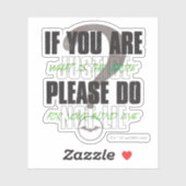 De Riddler - als je gerechtigheid bent, laat dan n Sticker (Vel)